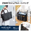 BAG-CA14BK キャリングバッグ 2WAY トート サンワサプライ 06835067