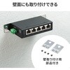 LAN-GIGAFA505 スイッチングハブ Giga対応 産業用高耐久 サンワサプライ 06835110