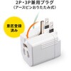 TAP-ADSP1W 電源アダプタ 雷ガード付き サンワサプライ 06835189
