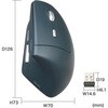 MA-EWBS536BL ブルーLEDマウス Bluetooth/ワイヤレス 静音エルゴノミクス サンワサプライ 06835198