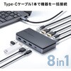 USB-CVDK15N ドッキングステーション USB TypeC 4K対応・HDMI×2画面出力 サンワサプライ 06835232