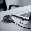MA-WBIRS550BK ブルーLEDマウス Bluetooth 5.4/ワイヤレス 静音充電式液晶付き サンワサプライ 06835268