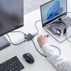USB-5TCHHP32BK ドッキングハブ USB TypeC HDMIポート付き サンワサプライ 06835277