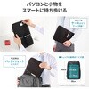 IN-WETAP14BK インナーケース プロテクトスーツ ポケット付き サンワサプライ 06835286