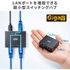 LAN-GIGAC302MG スイッチングハブ Giga対応 TypeC給電 サンワサプライ 06835302