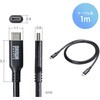 KU-10GCCP10010 USB TypeCケーブル USB 10Gbps PD100W映像出力対応 サンワサプライ 06835311