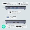 USB-CVDK17N ドッキングステーション USB TypeC 4K対応・HDMI×2画面出力 サンワサプライ 06835399