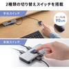 SW-USS24 USB切替器 USB 5Gbps 手元スイッチ付き サンワサプライ 06835408