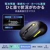 MA-WBIRS550Y ブルーLEDマウス Bluetooth 5.4/ワイヤレス 静音充電式液晶付き サンワサプライ 06835442