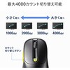 MA-WBIRS550Y ブルーLEDマウス Bluetooth 5.4/ワイヤレス 静音充電式液晶付き サンワサプライ 06835442