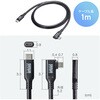 KU-10GCCP100L10 USB TypeCケーブル USB 10Gbps PD100W映像出力対応 サンワサプライ 06835496