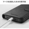 PDA-IPH030BK スマートフォンケース 脱着式手帳型 Apple iPhone 17e/16e用 サンワサプライ 06835557