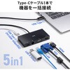 USB-5TCH30BK ドッキングステーション USB TypeC サンワサプライ 06835582