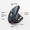 MA-EBBS536BL ブルーLEDマウス Bluetooth 5.4 軽量静音エルゴノミクス サンワサプライ 06835591