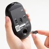 MA-WBIRS550BL ブルーLEDマウス Bluetooth 5.4/ワイヤレス 静音充電式液晶付き サンワサプライ 06835722