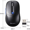 MA-WBIRS550BL ブルーLEDマウス Bluetooth 5.4/ワイヤレス 静音充電式液晶付き サンワサプライ 06835722