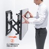 CR-PLKG20BK 液晶ディスプレイ壁掛け金具 プッシュ式 サンワサプライ 06835758