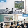 CR-PL72BK 液晶ディスプレイスタンド 60～100型対応 手動昇降 サンワサプライ 06835776