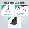 CR-PL72BK 液晶ディスプレイスタンド 60～100型対応 手動昇降 サンワサプライ 06835776