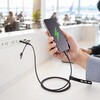 500-USB108BK USB TypeCケーブル データブロッカーアダプタ付き PD60W対応 サンワダイレクト 06835916