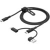 500-USB108BK USB TypeCケーブル データブロッカーアダプタ付き PD60W対応 サンワダイレクト 06835916