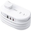 700-TAP094W 電源タップ モバイルタイプ PD65W対応 サンワダイレクト 06835932