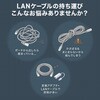 500-LAN6KCFL01 LANケーブル CAT6 USB TypeC変換 サンワダイレクト 06836029