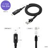 500-LAN6KCFL01 LANケーブル CAT6 USB TypeC変換 サンワダイレクト 06836029