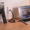 500-LAN6KCFL01 LANケーブル CAT6 USB TypeC変換 サンワダイレクト 06836029