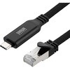500-LAN6KCFL01 LANケーブル CAT6 USB TypeC変換 サンワダイレクト 06836029