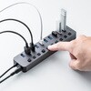 400-HUBA23GM-12 USBハブ USB 5Gbps スイッチ付き サンワダイレクト 06836099