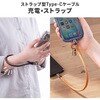 500-USB107BR USB TypeCケーブル ハンドストラップ型 PD240W対応 サンワダイレクト 06836126