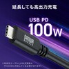 500-USB104-1 USB TypeC延長ケーブル USB 5Gbps PD100W対応 サンワダイレクト 06836212