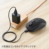 400-MAWS222BK ブルーLEDマウス ワイヤレス 静音 サンワダイレクト 06836336