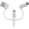 500-USB108W USB TypeCケーブル データブロッカーアダプタ付き PD60W対応 サンワダイレクト 06836501