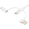 500-USB108W USB TypeCケーブル データブロッカーアダプタ付き PD60W対応 サンワダイレクト 06836501