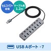 400-HUBA32GM-12 USBハブ USB 5Gbps スイッチ付き サンワダイレクト 06836537
