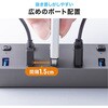 400-HUBA32GM-12 USBハブ USB 5Gbps スイッチ付き サンワダイレクト 06836537