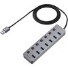 400-HUBA32GM-12 USBハブ USB 5Gbps スイッチ付き サンワダイレクト 06836537