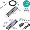 400-HUBC32GM-12 USBハブ USB TypeC スイッチ付き サンワダイレクト 06836546