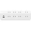 TPPDL830 電源タップ 延長コード USB付き 8個口 急速充電 PD20W マグネット L字プラグ スリム TOPLAND 06847317