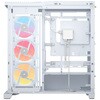 CC-9011317-WW PCケース [ATX /Micro ATX /Extended ATX /Mini-ITX] FRAME 4500X LX-R RGB iCUE LINK Panoramic Glass ホワイト CORSAIR 06854482