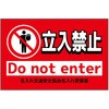 BW-7 ポイント反射表示板(両面) 570×650×630mm Gタイプ 立入禁止 Do not enter コンツナ 06868491