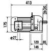 GM-S  1.5KW 1/5 ギヤードモータ(GM-Sシリーズ) 1.5KW 三菱電機 06870446