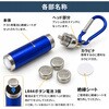 10003684BL カラビナ付き ミニLEDライト カプセル型 EVERSAFE 06873016