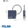 MLNBWM10533SNCGR MILAN ワイヤー南京錠 3桁ダイヤル式 430 since 1918シリーズ MILAN 06874441