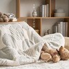 270625303 アルミシート入り 蓄熱こたつ布団 約210x170 楕円形 オーバル デルタ柄 グレー 萩原 06877119