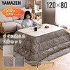 GKR-F1203H(NB)+AKFS-2024HS(MI) こたつ布団セット 120×80cm 掛敷セット 継脚付き YAMAZEN(山善) 06883672