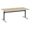 87AHAM MEW4 Livesミーティングテーブル T字脚天板フラップ/矩形 1800×900×720 オカムラ(岡村製作所) 06925068