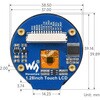 WAVESHARE-24155 1.28インチ円形タッチスクリーンディスプレイ 240×240 WAVESHARE 06935149